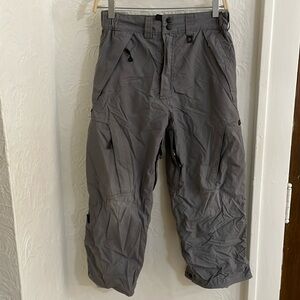 SPECIAL BLEND Men's Waterproof Snowboard Ski Snow Pants in Gray Size Large